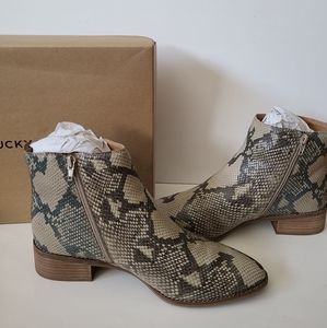 Lucky Brand  Snake Skin Boots Size 11